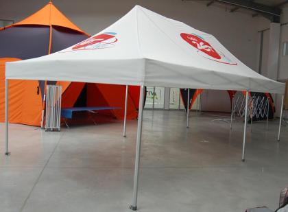 Faltzelt Aluminium ALU LUX 6 0 x 4 0 Meter
