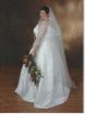 Wunderschönes weißes Brautkleid Gr. 48/50 mit kleiner Schleppe und Zubehör zu ver