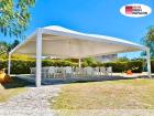 Pavillon 10x10 Überdachung Sonnenschutz Festzelt Terrassenüberdachung Pvc